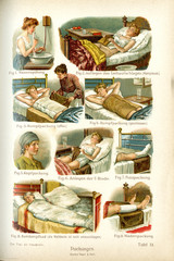 HeilendePackungen. Historische Abbilddung aus 