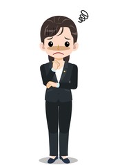 選挙活動中の女性