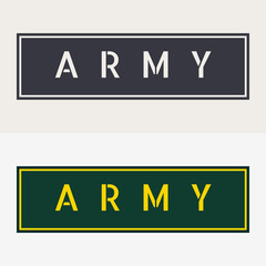 Military Patches. Army Badge. Emblem of Army. Design Elements for Military Style Jackets Shirt and T-Shirts