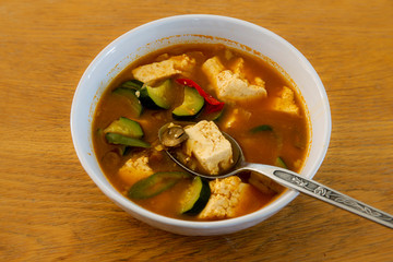 Korean soy bean soup, Doenjang soup