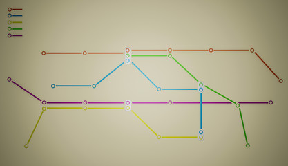modern metro map