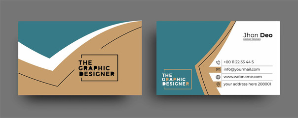 Modern Business Card - Creative and Clean Business Card Template.