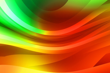 Abstract background with colorful gradient. Vibrant graphic wallpaper with stripes design. Fluid 2D illustration of modern movement.