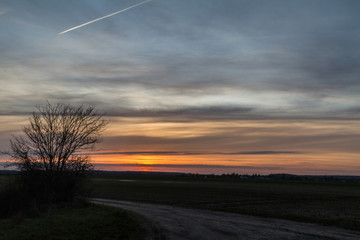 Fototapeta premium sunset in the clouds