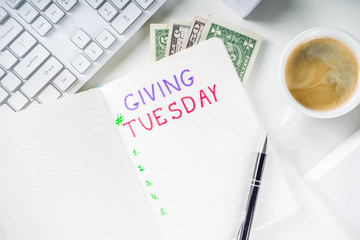 Giving Tuesday concept background
