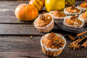 Homemade Autumn Pumpkin Muffins