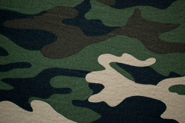Fabric with military camouflage pattern, background