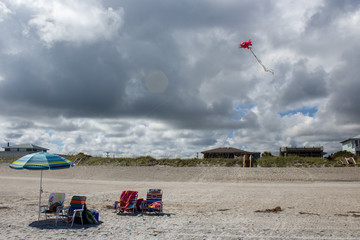 Kite, beach kite, beach house, cloud, kite with cloud