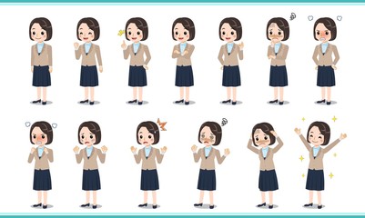 制服を着た女性