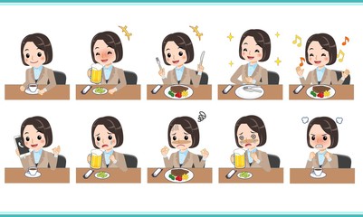 制服を着た女性