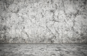 empty room, plaster wall, grey background