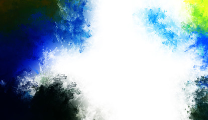 Brushed Painted Abstract Background. Brush stroked painting. Artistic vibrant and colorful wallpaper..