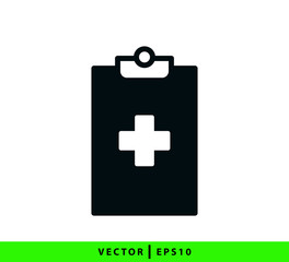 Hospital icon vector logo design template