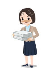 制服を着た女性