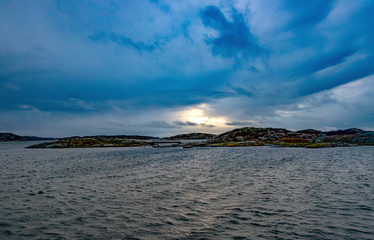 The colors of Scandinavia in the winter