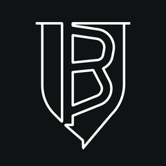 vector illustration of a letter B