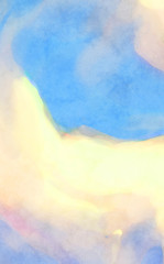 Crazy watercolor random pattern. Creative abstraction. Modern art painting. 2d illustration. Digital texture wallpaper. Artistic watercolored backdrop material.