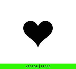 Heart icon vector logo design template