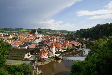 Fototapeta na wymiar view of Český Krumlov