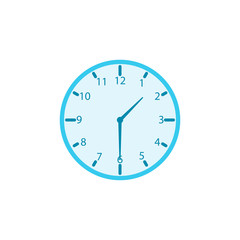 Blue Clock Design Illustration Vector