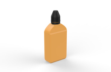 Editable  dropper bottle and cap. Contains accurate mesh to wrap your design with envelope distortion. 3d illustration