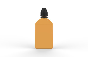 Editable  dropper bottle and cap. Contains accurate mesh to wrap your design with envelope distortion. 3d illustration