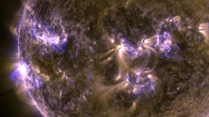 abstract glowing sphere