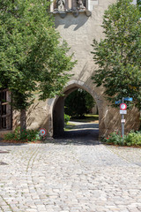 Fototapeta na wymiar Kloster Bebenhausen EIngang von außen Schönbuch