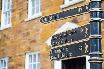 Northampton cultural tourist signpost