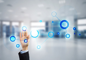 Innovative technologies for science and medicine in use by female doctor or scientist