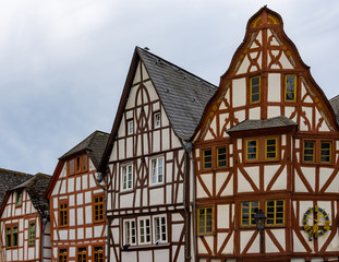 gorgeous half-timbered house skyline in historic Limburg
