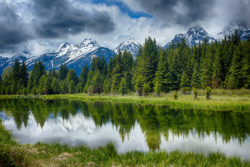 Fototapeta na wymiar Grand Teton National Park in the USA