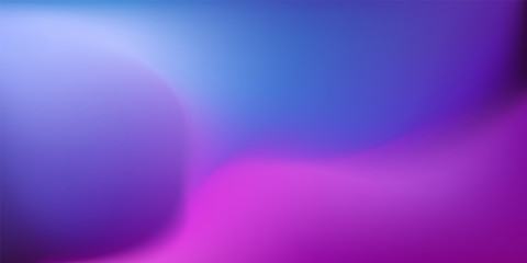 Beautiful purple, pink and blue gradient background. Abstract Blurred violet colorful backdrop. Vector illustration for your graphic design, banner, poster, card or website