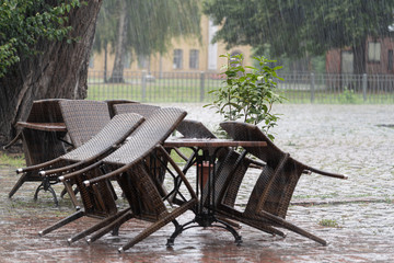 Biergarten, geschlossen,