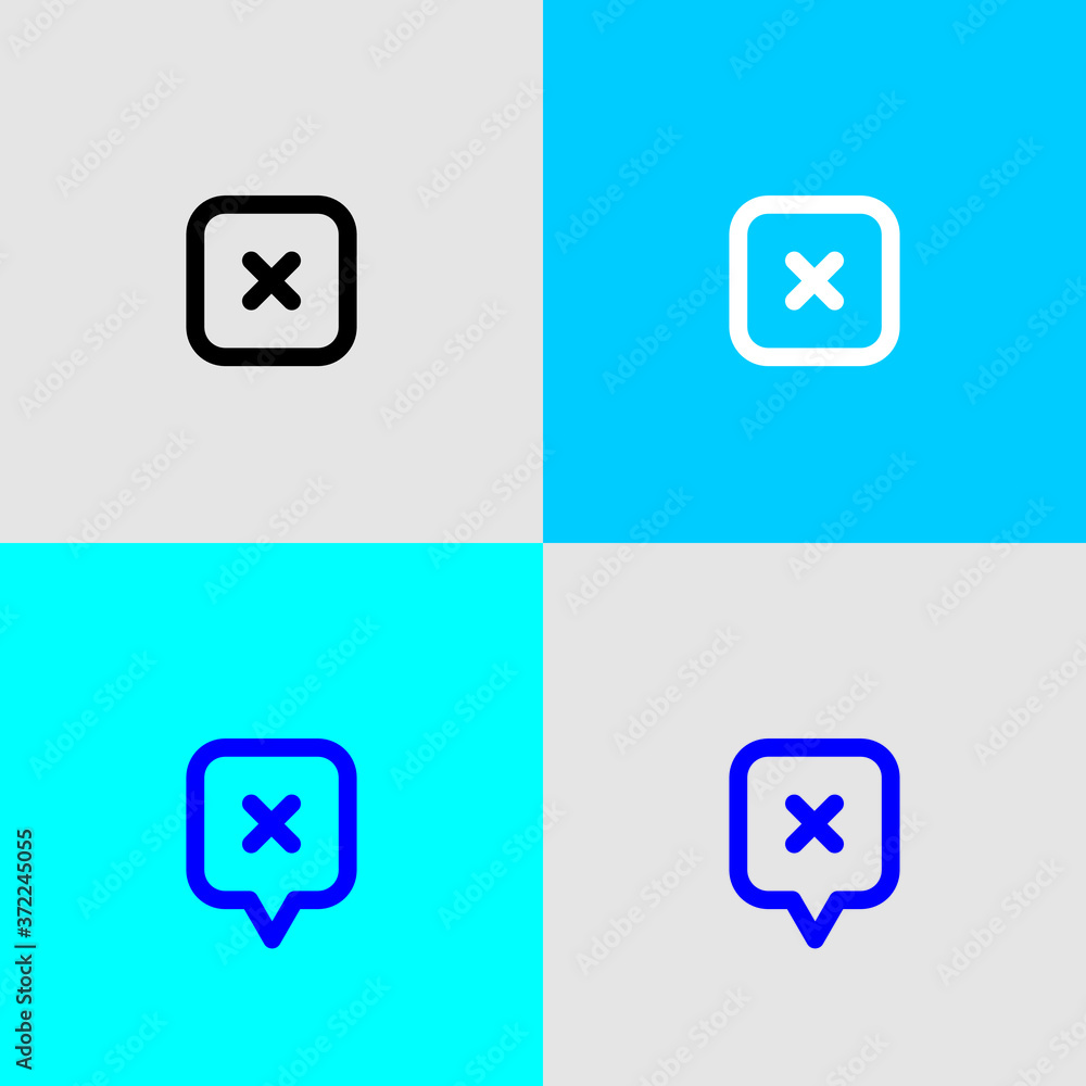 Aufkleber icon square button mobile app vector eps