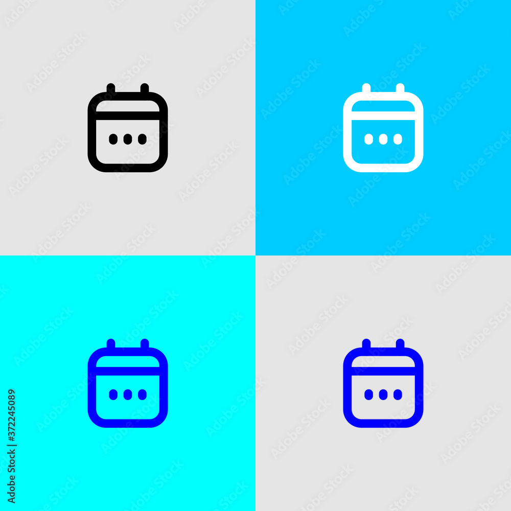 Aufkleber icon square button mobile app vector eps