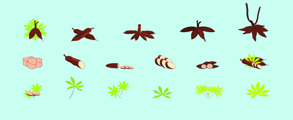 fresh cassava and leaves, raw cassava slices for the tapioca starch industry or the ethanol industry, yucca yucca tubers, raw cassava