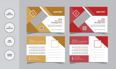 Corporate Postcard Template
Illustration for your business vector Design.