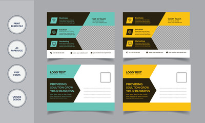 Corporate Postcard Template
Illustration for your business vector Design.