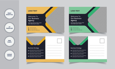 Corporate Postcard Template
Illustration for your business vector Design.