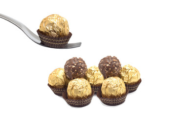 chocolate chocolates covered with hazelnuts chocolate chocolates covered with hazelnuts