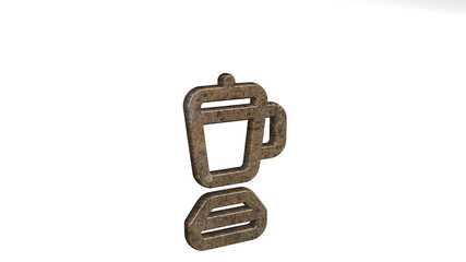 APPLIANCES BLENDER 3D icon standing on the floor, 3D illustration for kitchen and home