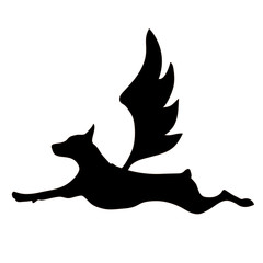 Dog breed terrier on white background isolated.