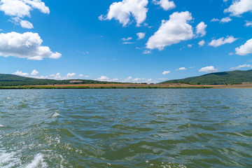 Lake Bazaleti in Dusheti, a tourist spot in Georgia