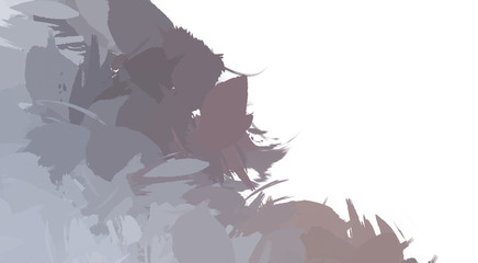 Brushed Painted Abstract Background. Wild chaotic brushstrokes. Strokes of paint. 2D Illustration. Brush stroked painting.