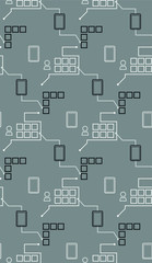 Seamless pattern in summer colors.