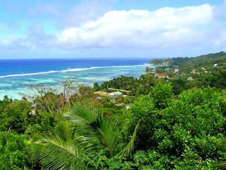 Fototapeta na wymiar Seychelles, Indian Ocean, Mahe Island, east coast, Pointe au Sel bay