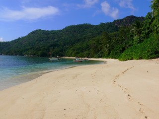 Seychelles, Indian Ocean, Mahe Island, east coast, Anse Marie Louise beach