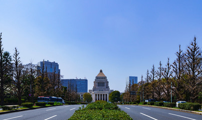 国会議事堂の外観【日本の政治のイメージ】