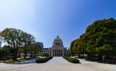 国会議事堂の外観【日本の政治のイメージ】
